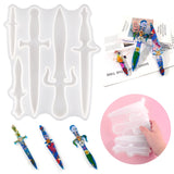 2Pcs Dagger Resin Silicone Mould for Epoxy Art Supply