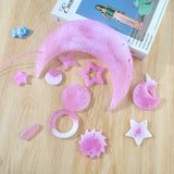 DIY Crystal Moon Star Sun Pendant Resin Molds for Crafts