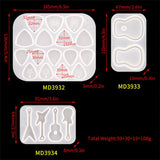 Silicone Mold for Resin Guitar Picks Casting