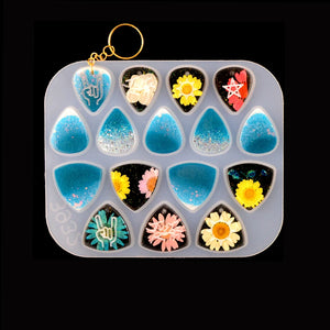 Silicone Mold for Resin Guitar Picks Casting