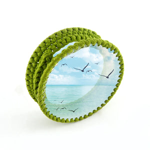 Round Woven Handbag Silicone Mold for Epoxy Resin DIY Material