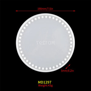 Round Woven Handbag Silicone Mold for Epoxy Resin DIY Material