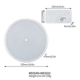 Large Round Clock Silicone Mold for Epoxy Resin DIY Crafts