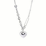 DN1 Circle Necklace Women Choker 925 Sterling Silver Collar Chains Jewelry