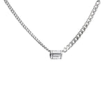 Silver Flying Butterfly Short Necklace for Women