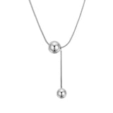 Silver Flying Butterfly Short Necklace for Women