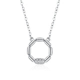 Star Moon Zircon Necklace For Women Moonlight Jewelry