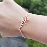 DODOAI Bracelet With Finger Ring for Women