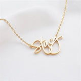 DODOAI 925 Silver Name Necklace Custom Jewelry Letter Choker for Women