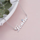 Personalized Rhinestone Name Necklace for Women