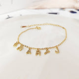DODOAI 6MM CZ Name Bracelet Personalized Jewelry