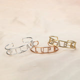 DODOAI CZ Zircon Bangles Personalized Name Bracelet Jewelry