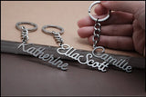 DODOAI Name Keychain Stainless Steel Personalized Nameplate