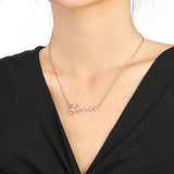 DODOAI Name Necklace Letter Choker With Love Women
