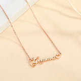 DODOAI Name Necklace Letter Choker With Love Women