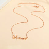 DODOAI Name Necklace Letter Choker With Love Women