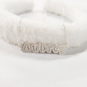 DODOAI Rhinestone Zirconia Necklace Classic Wedding Jewelry