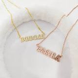 DODOAI Rhinestone Zirconia Necklace Classic Wedding Jewelry