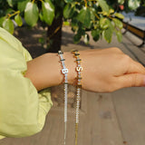 DODOAI Tennis Chain Personalized Name Bracelet Women Jewelry