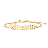 DODOAI Name Bracelet Charms Personalized Women Kid Jewelry Handwriting Signature