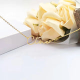 DODOAI Custom Name Necklace, Cursive Font Pendant