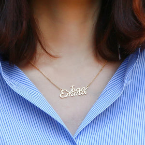 DODOAI Personalized Name Pendant Necklace for Women Girls
