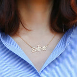 DODOAI Personalized Name Pendant Necklace for Women Girls