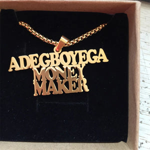 DODOAI Personalized Necklace Pendant Signature Necklace Collares De Moda