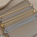 Three Layers Wheat Tassel Chain Bracelet for Women