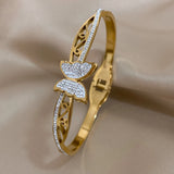 316L Stainless Steel Zircon Butterfly Charm Bracelet for Women
