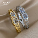 Zircon Stainless Steel Bracelet Silver Charm Bracelet