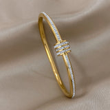 Zircon Stainless Steel Bracelet for Women