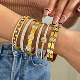 Zircon Stainless Steel Bracelet for Women
