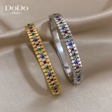 Multicolor Rhinestone Zircon Bangles Bracelet Women Waterproof Jewelry