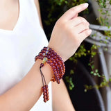 Dominican Amber 108 Buddha Beads Bracelet Violet Stone Men's Women's Bracelets