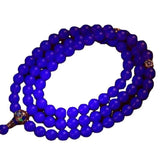 Dominican Amber 108 Buddha Beads Bracelet Violet Stone Men's Women's Bracelets