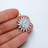 3pcs Stainless Steel Charms Sun Moon Face Pendants Vintage DIY Jewelry Making