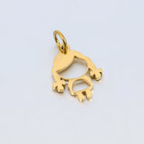 5pcs 11.5mm*18mm Little Girl Charm Pendant Stainless Steel DIY Jewelry Gift