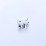 5pcs Stainless Steel Four Leaf Clover Bead Pendant Necklaces DIY Accessory
