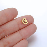 5pcs Stainless Steel Butterfly Beads DIY Jewelry Accessories