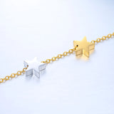 5pcs Stainless Steel Pentagram Small Hole Bead Pendant