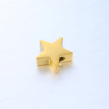 5pcs Stainless Steel Pentagram Small Hole Bead Pendant