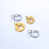 5pcs Stainless Steel Hollow Star Charms Pendant DIY Jewelry Making