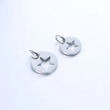 5pcs Stainless Steel Hollow Star Charms Pendant DIY Jewelry Making