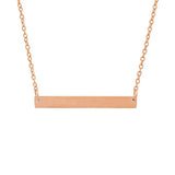 Personalized DOREMI Stainless Steel Bar Necklace with Any Name