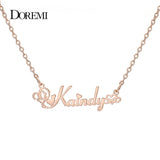 DOREMI 316L Stainless Name Necklaces with Symbols Chokers