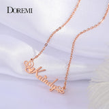 DOREMI 316L Stainless Name Necklaces with Symbols Chokers