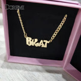 Personalized Cuban Name Necklace 3mm Stainless Steel