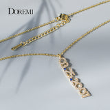 Doremi 6mm Number Necklace Personalized Nameplate Birthstone Chain for Women