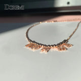 Doremi 6mm Zircon Pave Letter Necklace Personalized Name